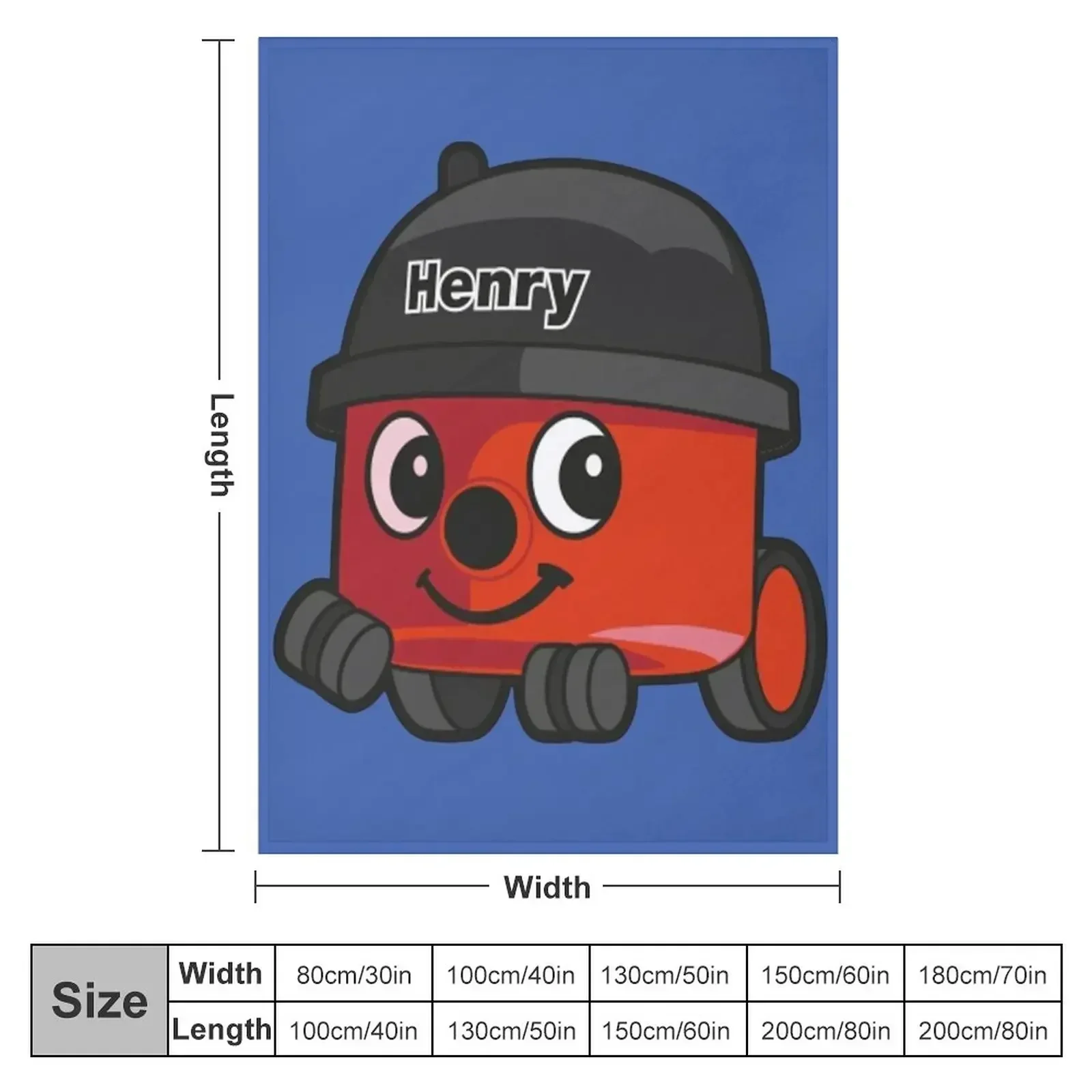Henry Hoover Throw Blanket Multi-Purpose Bed linens Soft Plaid Bed covers Stuffeds Warm Blankets