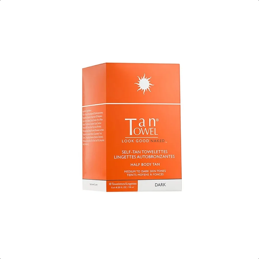 

TanTowel Half Body ettes 10 Pack Dark 10 Count Pack of 1