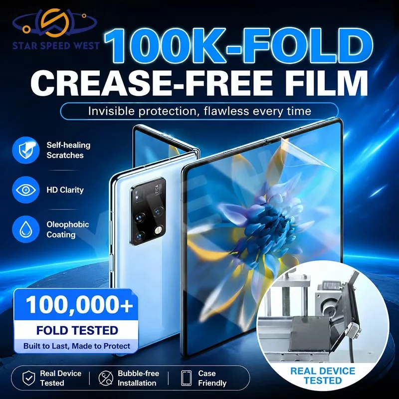 RELIFE GF-13F Foldable Hydrogel Film With Self Healing Scratch Repair HD Clarity Oleophobic Coating for Phone Foldable Screen