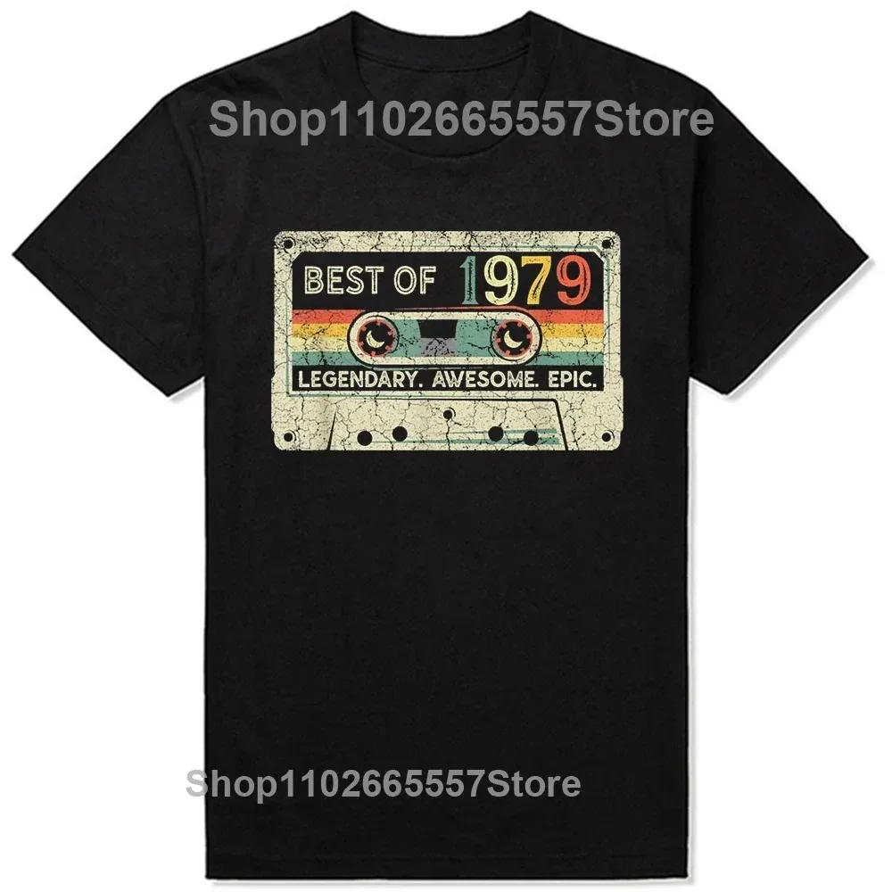 Camiseta de algodón para hombre, camisa de manga corta hecha en 1979, edición limitada, 45 años de ser impresionante, regalos, gran oferta