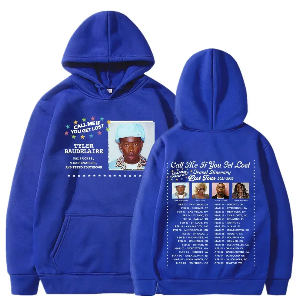 Call Me If You Get Lost Tour Hoodies Tyler The Creator Printed Streetwear Men Women Fashion Sweatshirts Oversized Hip Hop Hoodie