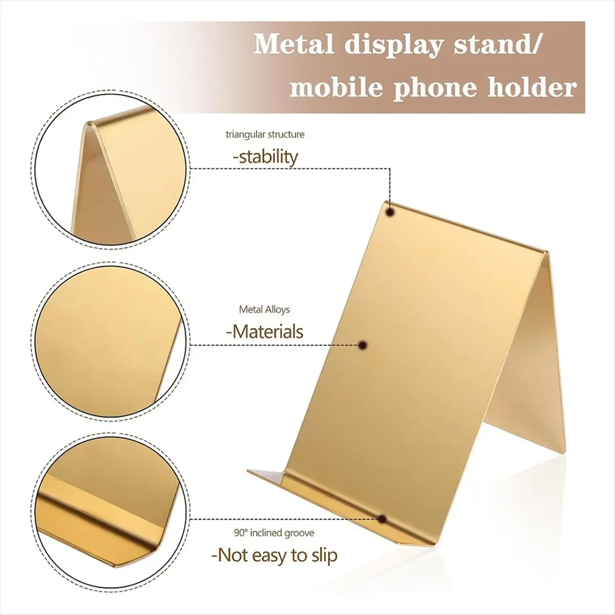ABPP Book Display Stand,Stainless Steels Easel Stand for Display, Tablet Display Stand for Displaying Pictures, Artwork, CD