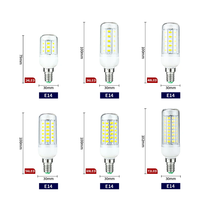 Светодиодсветодиодный лампа-Кукуруза E27 E14 24 36 48 56 69 72 LED s SMD 5730 220V, светодиодная лампа, люстра, светодиодный светильник свеча, лампа