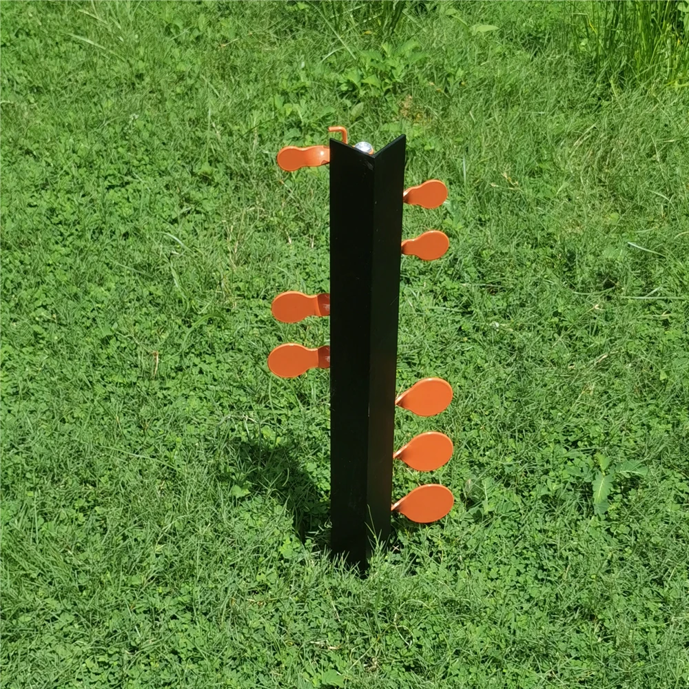 Schritt-für-Schritt 8 Ziel-Schwierigkeitsstufen, allmählich steigender Schwierigkeitsgrad, Duell-Baum, Zielschießen, Kampf-Baum, Metall-Ziel, das schwingen kann L – Detail 6