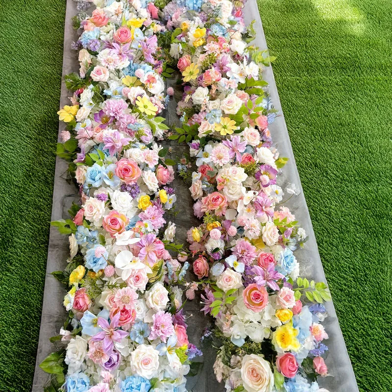 Mona Garden Color Scheme Artificial Roses Wedding Background Wall Decoration Flowers Arches Showcase Exhibition Table Flowers