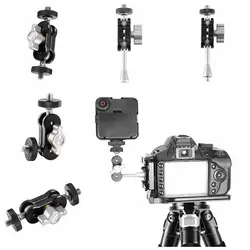 1/4 Inch Screw Camera Magic Arm Double Ball Head Adjustment Ball Magic Arm Aluminum Alloy Lightweight Magic Arm Bracket