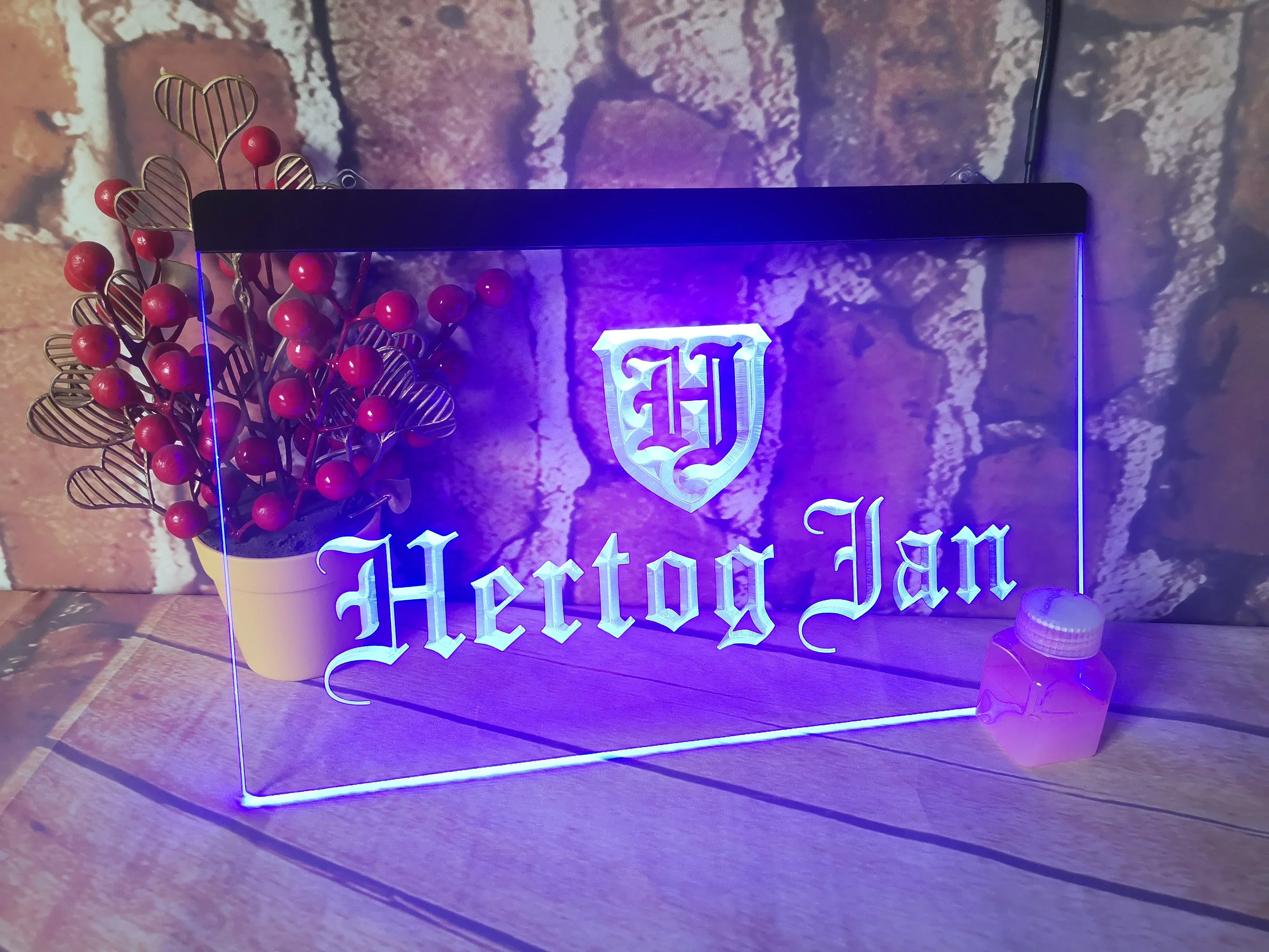 Hertog Jan Bar Holland Party شخصية الجدار الديكور LED ضوء النيون علامة b152