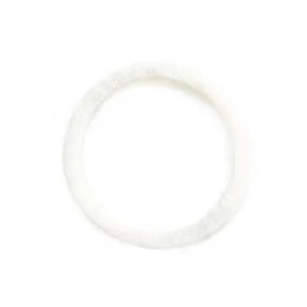 2.5x2.5x1cm Wool Felt Strips for Espresso Machine Sealing Gaskets Shockproof Noise Reduction Spacer Washer White
