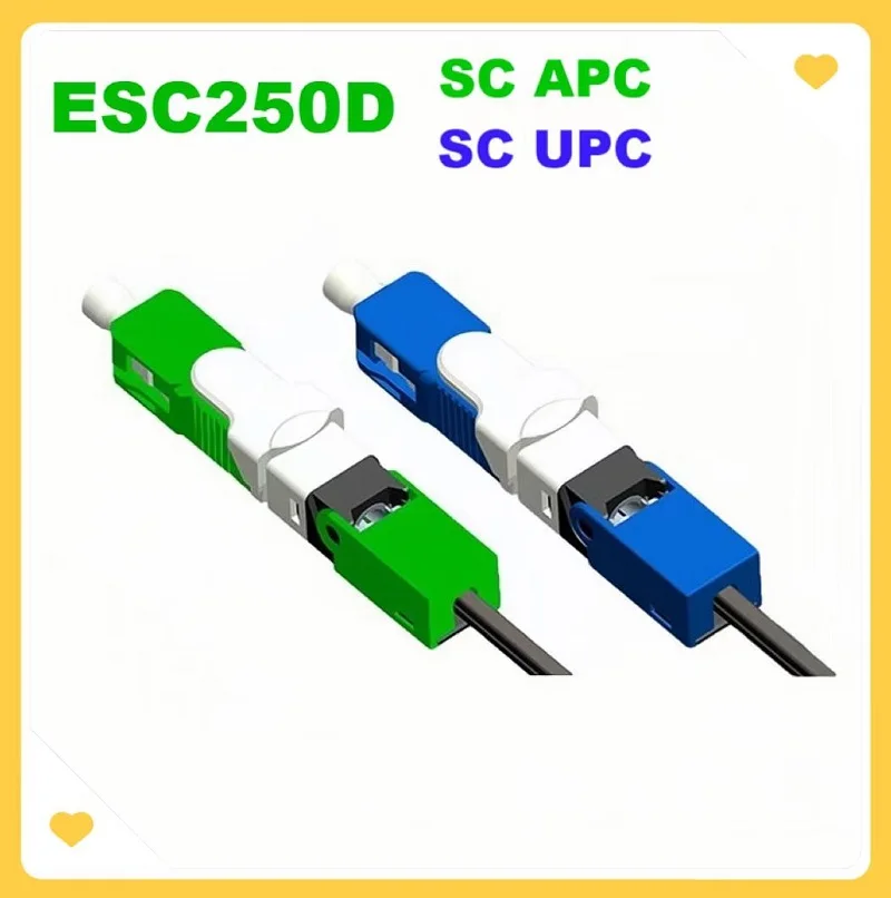 

Одномодовый волоконно-оптический быстроразъемный разъем FTTH SM ESC250D SC APC & SC UPC