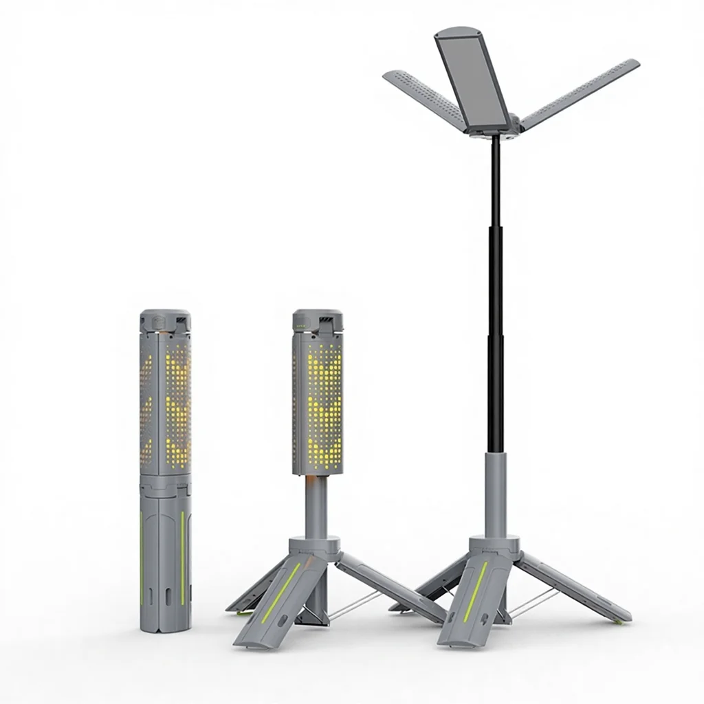 新設計高輝度トリプルキャンプ作業灯釣り用炎暖色調光ポータブル充電式作業灯