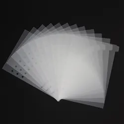 A5 12Pcs Index Divider 6 Holes For Binder Planner Notebook Stationery Notebook Paper Divider Accessories