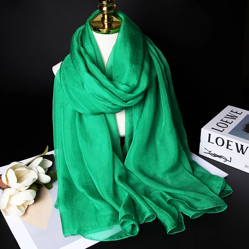 ファッショナブルなシルクスカーフ女性用旅行日焼け止め写真撮影用ヘッドウェアエアコン付き車用防寒大型パシュミナ