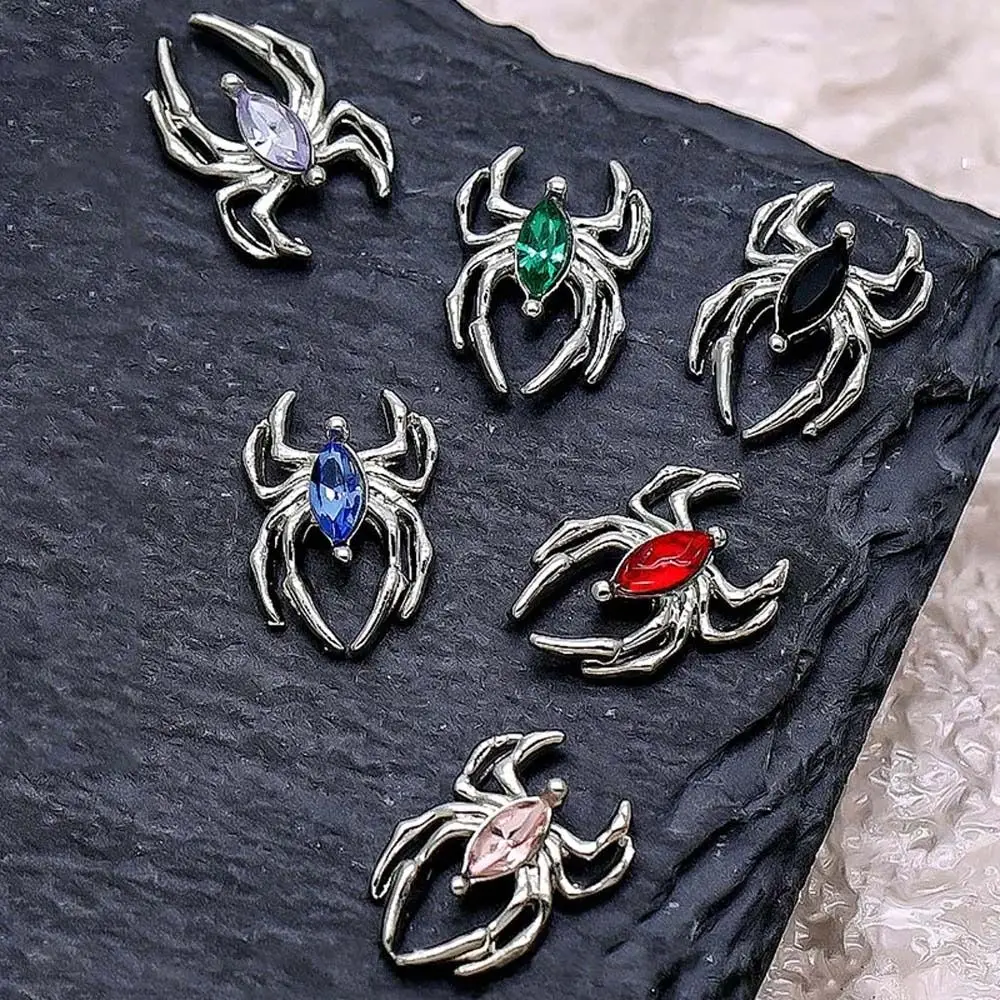 5 stks/set Nail Art Decoraties Spider Horse Eye Nageldecoraties Nail Art Charms Halloween Spider Nagelsteentjes