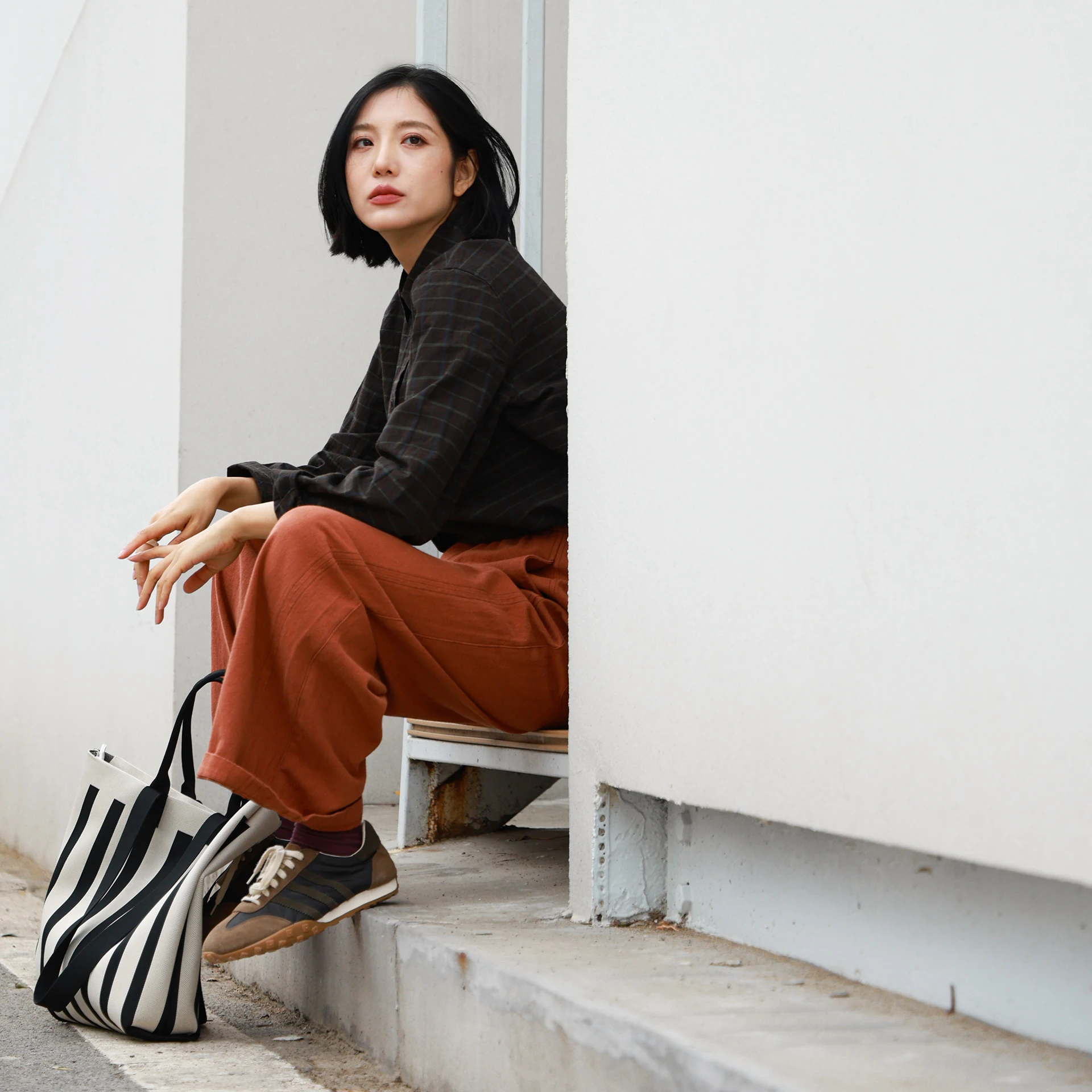 

Повседневные широкие брюки из хлопка и льна для женщин, весна-осень, с завышенной талией, прямые, свободные, длинные, с эффектом драпировки