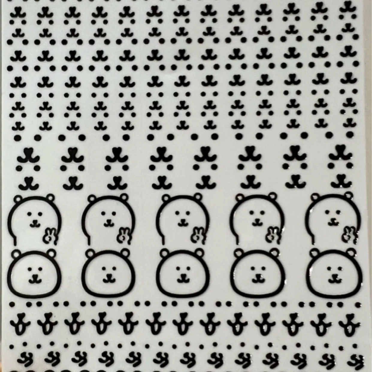 New Popular Joke Bear Water Cup Sticker 1/3/6PCS Cute Cartoon Transfer Sticker Waterproof Scratch-resistant Computer Decoration