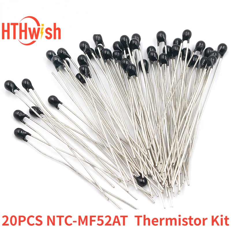 20PCS/lot NTC-MF52AT NTC Thermistor MF52 Thermal Resistor 5% 1K 2K 3K 4.7K 5K 10K 20K 47K 50K 100K OHM 3590