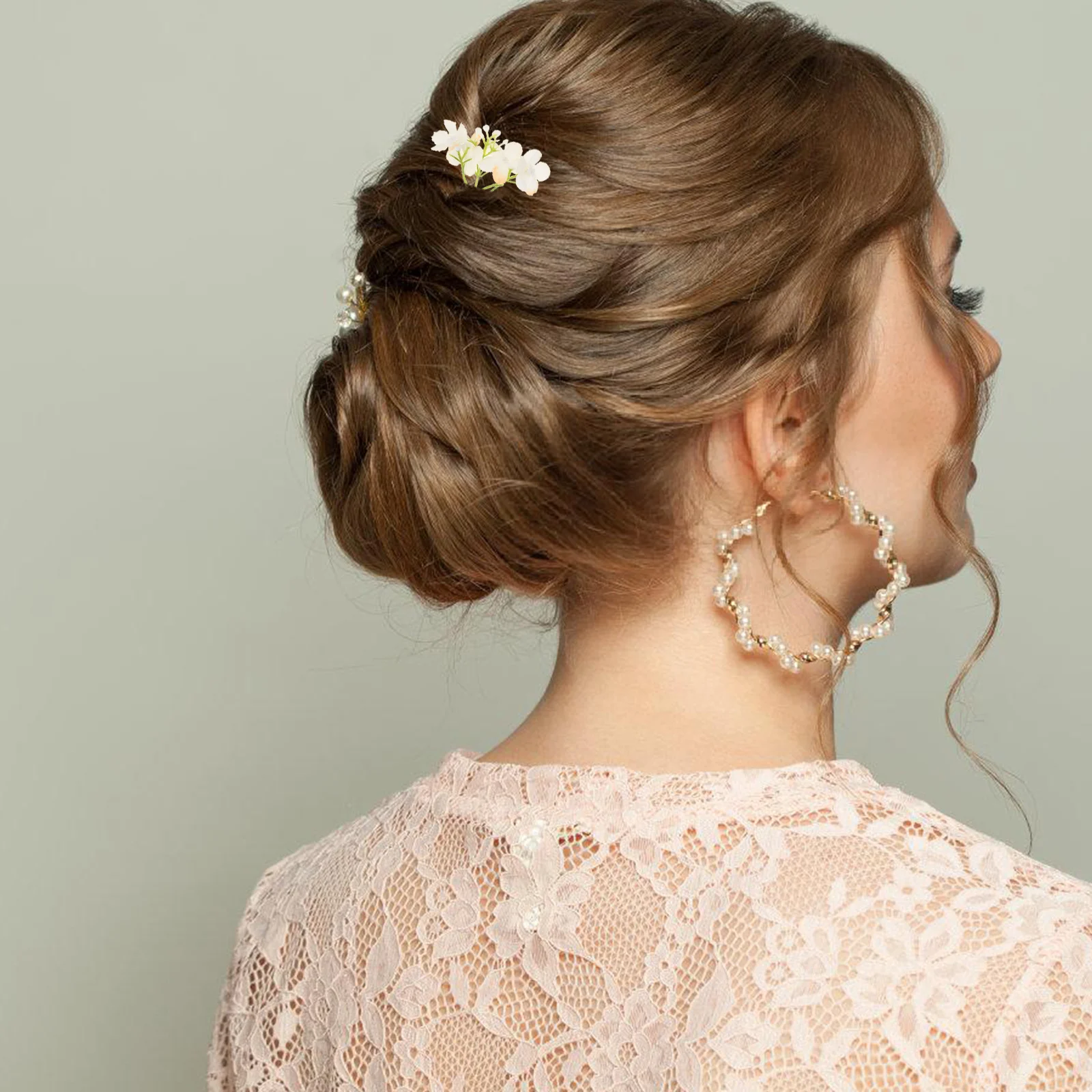 

20Pcs Simulation Hydrangea Picks Realistic Silk Flower Heads for DIY Wedding Party Decoration Artificial Flower Craft Supplies