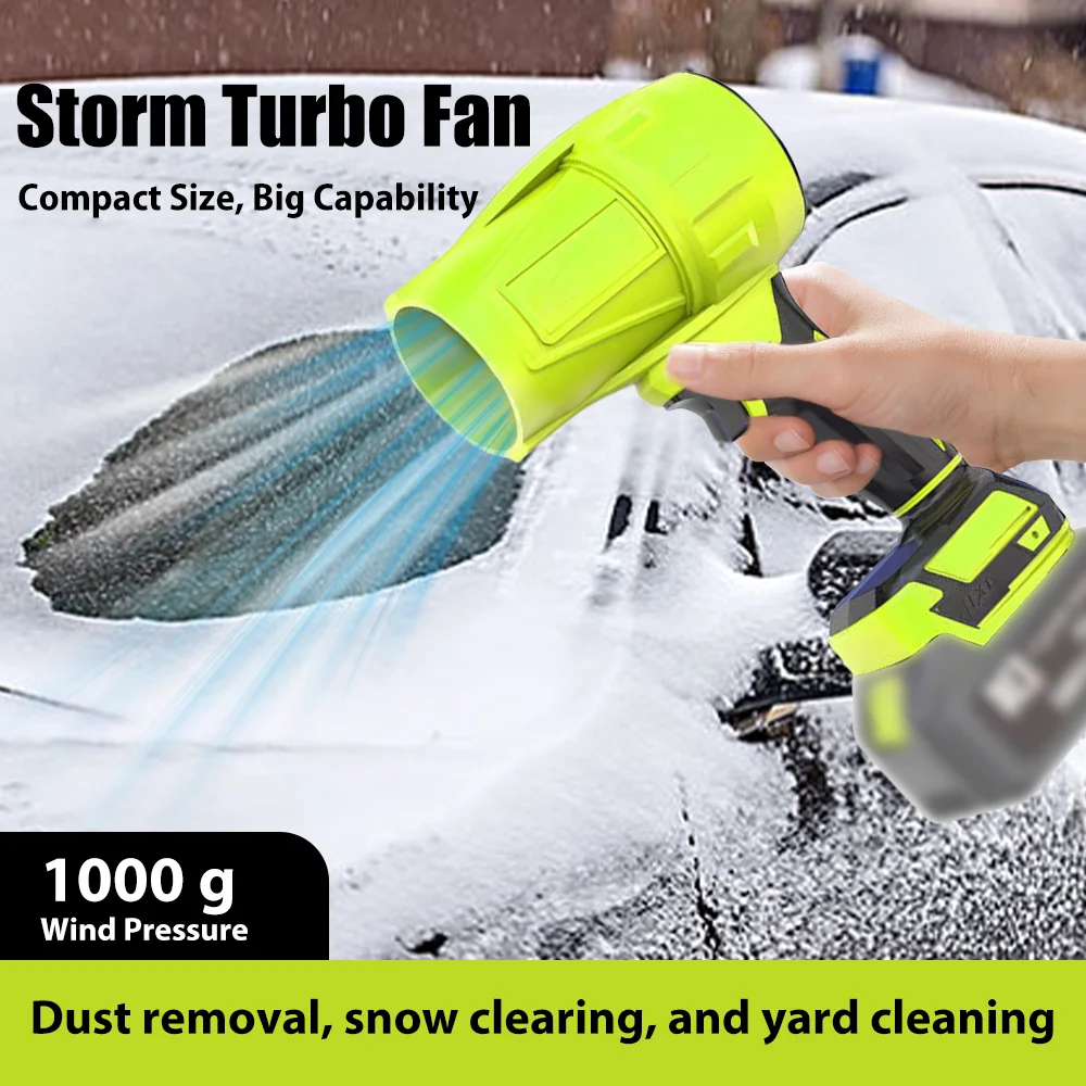 

1000W Handheld Turbo Fan High Power Blowing Hair Dryer Strong Wind Mini Turbo Jet Fan Handheld Air Blower for Makita 18V Battery