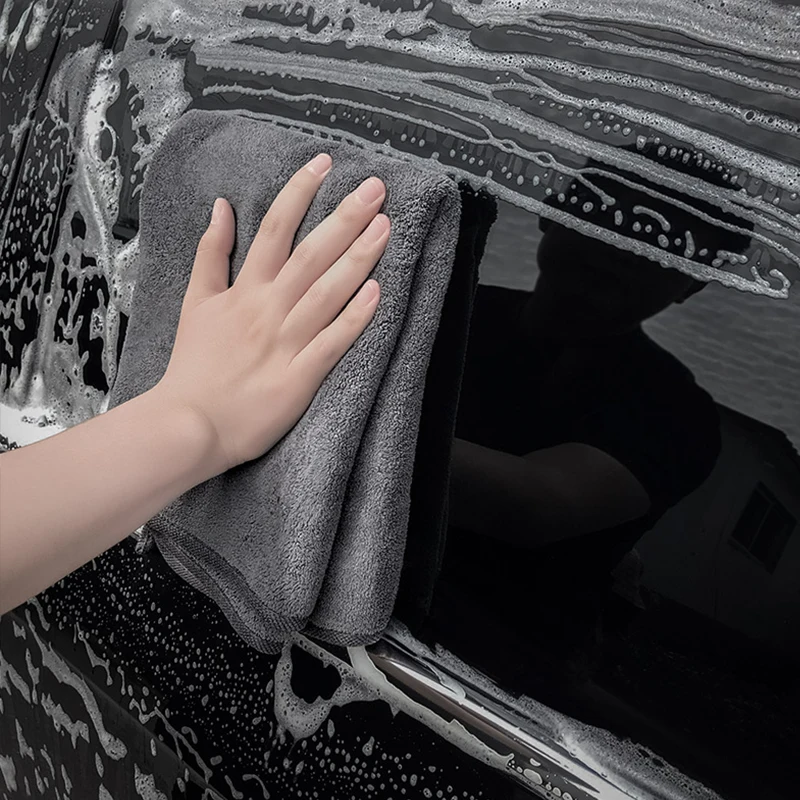 

Microfiber Car Lint-Free Car Cleaning Towels Ultra-Soft Drying Cloth Car Detailing Washing Tools Towels Double Layer Clean Rags