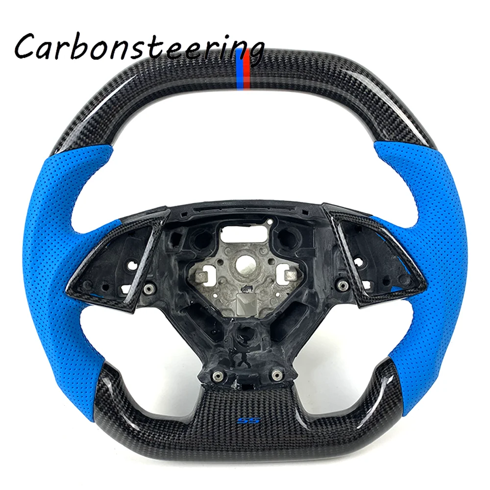 Cars accessories Customized upgraded carbon fiber sports steering wheel For Chevrolet 2013-2019 Corvette C7 Z06 ZR1 C5 C6 C8