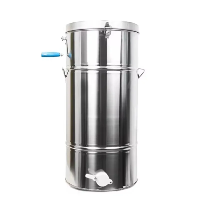 centrifugeuse-manuelle-de-separation-de-miel-de-secoueur-de-miel-de-2-cadres-d'acier-inoxydable-pour-l'equipement-de-ruche-d'apiculture-nouvelle-condition