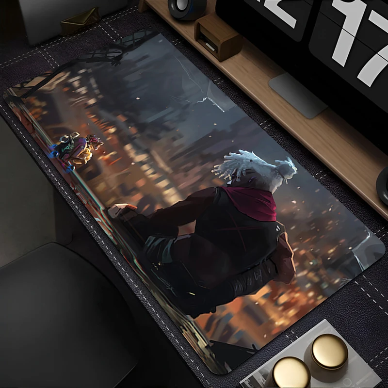 

Mouse Pad League Of Legends Ekko Keyboard Pad Laptop Non Slip Gamer Extended Desk Mat PC Gaming Accessories Anime Mousepad Gift