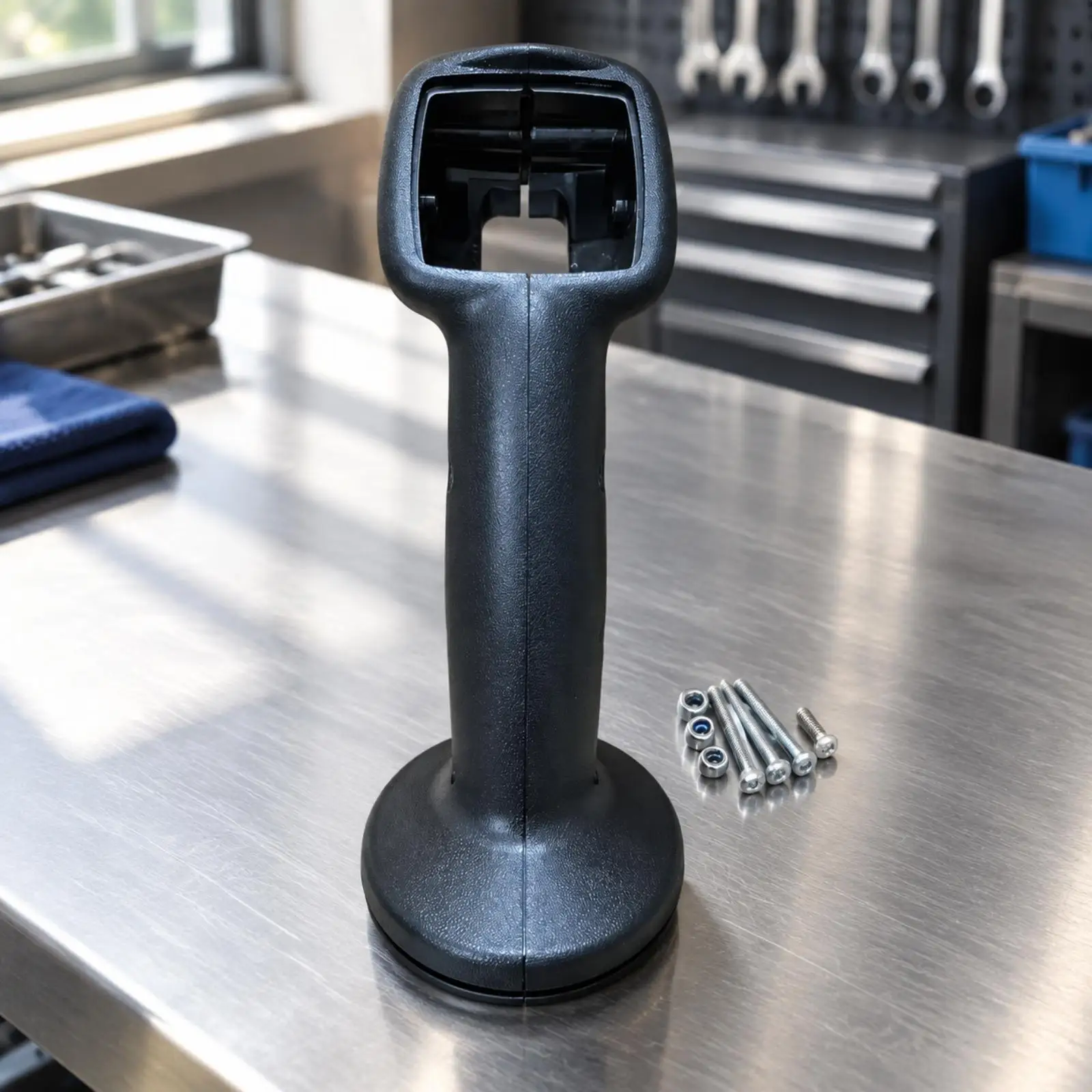 Direct Fit Loader Handle Cover Housing with Molded Support Ribs and Screws for Equipment Handle Mechanism Protection