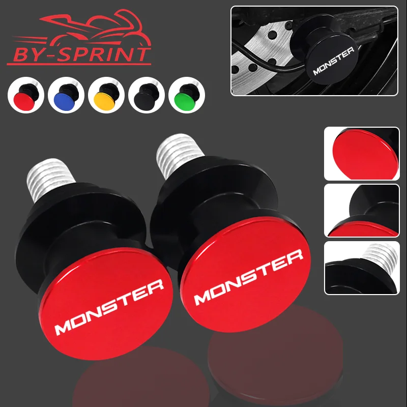 

6MM Swingarm Spools Slider Stand Screw Motorcycle CNC For Ducati MONSTER 695 696 796 797 821 Monster821 1200 1200S 1200R