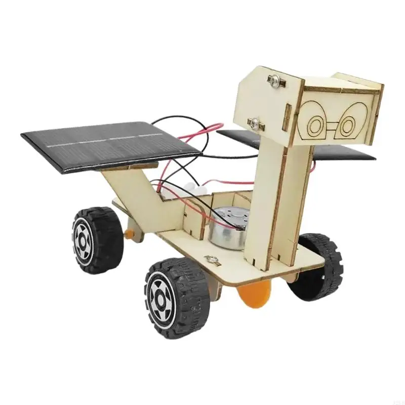 Hölzernes solarbetriebenes Mondauto-Set für Kinder, pädagogisches Spielzeug, praktische Physik-Lernwerkzeug für Schüler – Detail 10