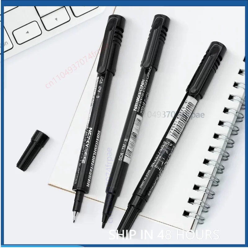 For PILOT SCA-TM Oil Based Dual Tip Marker Pen Permanent Ink For CD Labeling Draft Drawing Marking Stationery（5pcs）