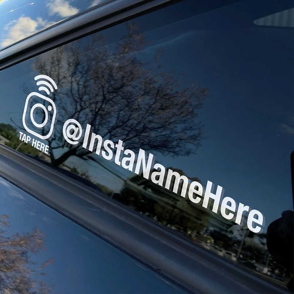 مخصص جعل INSTAGRAM QUICKTAPS نوافذ السيارات ملصقات الوسائط الاجتماعية علامة نافذة السيارة الوفير شارات الفينيل
