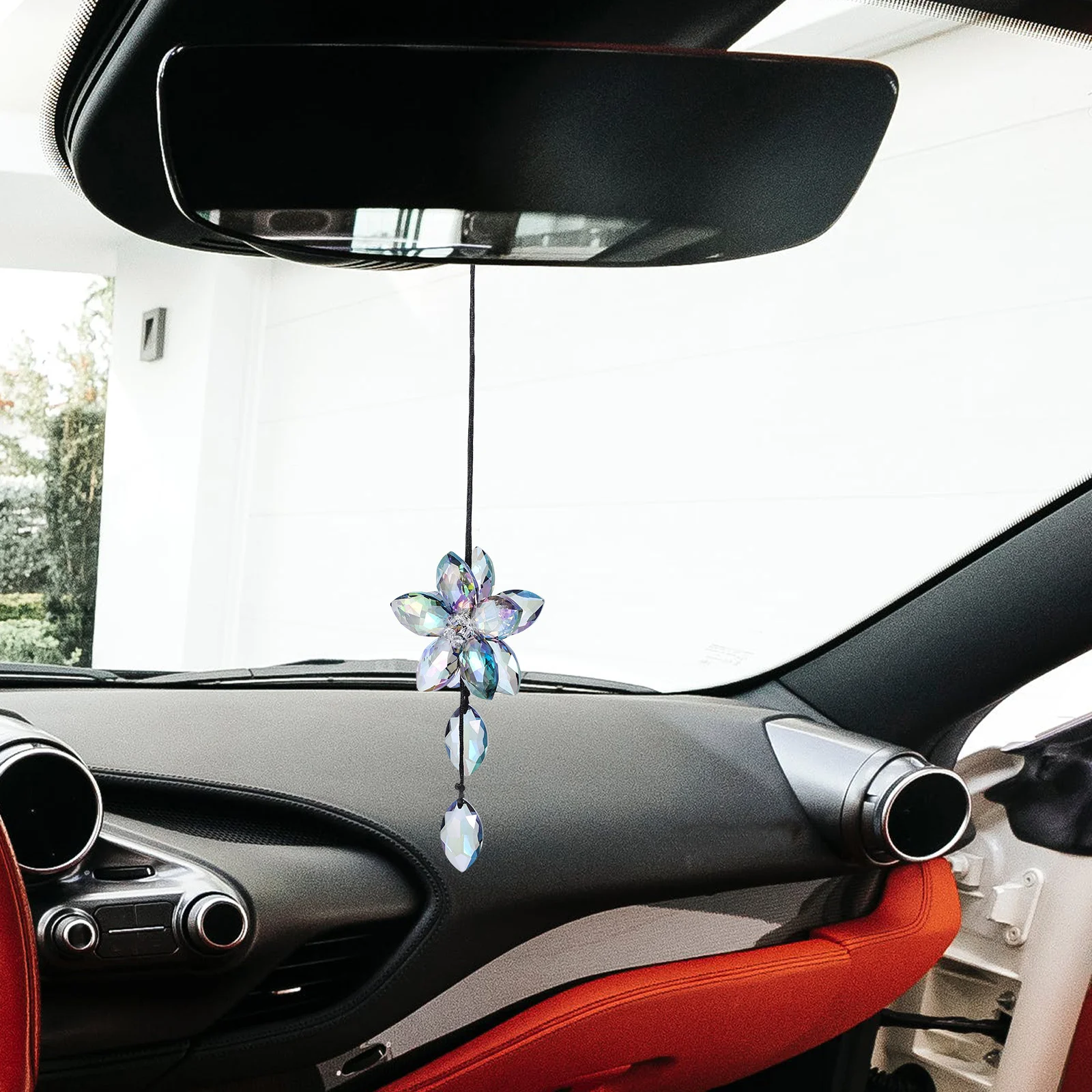 

Hanging Car Accessory Rearview Mirror Pendant for Car Decoration Unique Shape Auto Interior Ornament Stable Fade Resistant