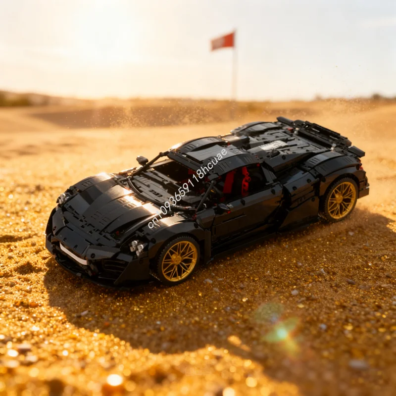 

3981 шт. MOC Porscheed Spyder 1 8 ручная техническая модель рождественские подарки строительные блоки сборка DIY игрушка образование дети день рождения