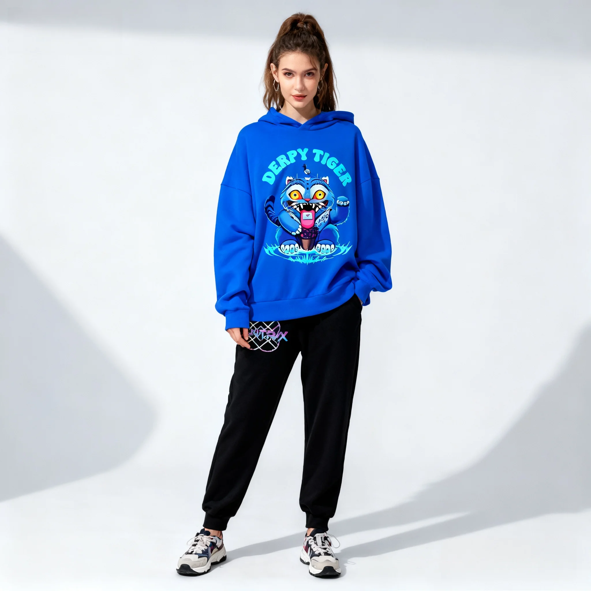 

Осенне-зимний аниме-фильм KPOP Witch Hunt Sweet Cool Hoodie Set Oversized для взрослых, женщин и детей, корейский уличный комплект в западном стиле