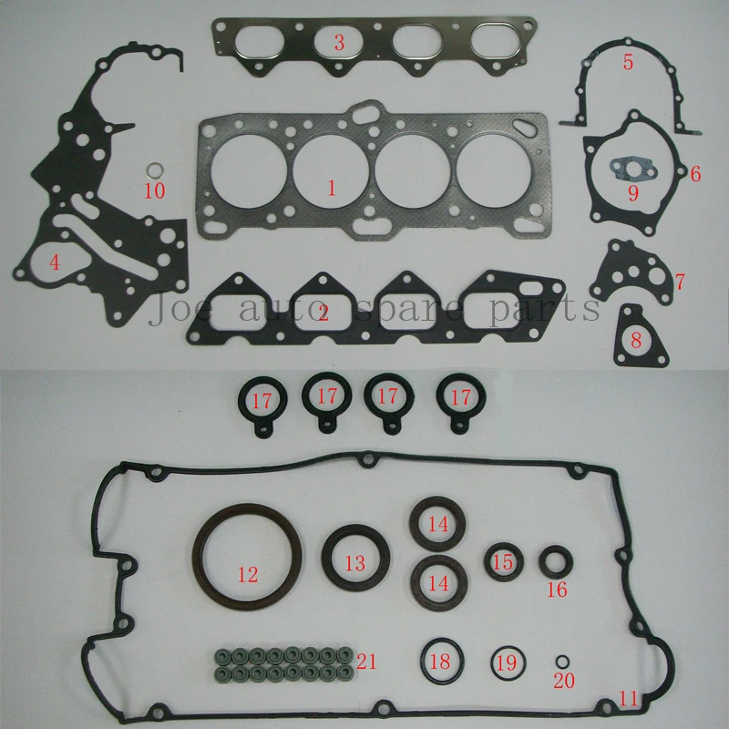 G4CP G4CPD G4CPDM 16V Engine Full gasket set kit for Hyundai Sonata / Kia Joice 2.0L 1997cc 1993-2002 50173300 20910-33D02