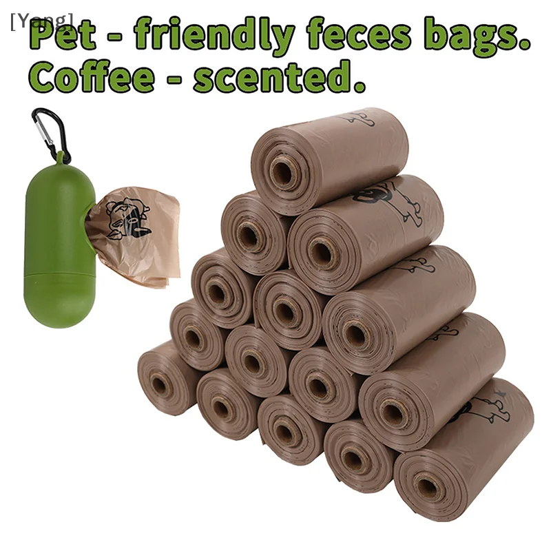 5/6/10Pcs Biodegradable Pet Garbage Bag Dog Poop Bags Outdoors Dog Poop Bag Dispenser Dog Cleaning Supplies Pet Supplies