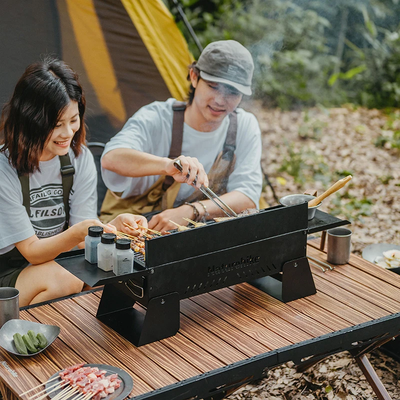 Naturehike Grill stołowy Przenośny składany grill na kemping na świeżym powietrzu Piknik węglowy Stół do grillowania Podróżny grill kuchenny Grill