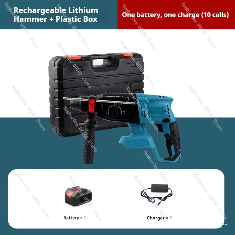 

Cordless Electric Rotary Drill 27mm 18V 4 Function Rechargeable Impact Hammer for 18V Battery