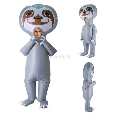 Sloth Inflatable Clothes Cartoon Doll Dress up Clothing Walking Props Shopping Mall Celebration Store Event Party Clothes