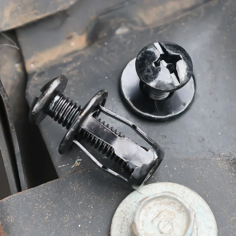 5-50pcs Petal Shape Rivet Nut Kit Carbon Steel Expansion Screws Bolt License Plate Fix Clamp Lock Nuts Auto Accessories