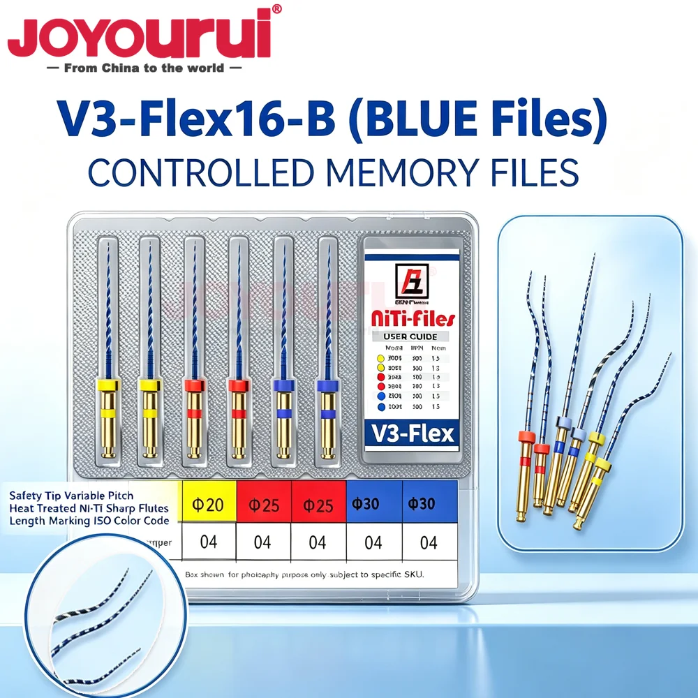 6Pcs Dental Niti Super Large Endo Blue 20# 25 30 Files Use 0.02 0.04 0.06 F1- F3 Gutta Percha Point Root Canal Obturation Drills