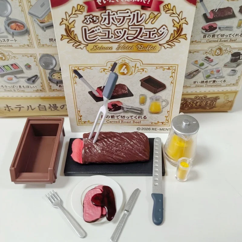 Re-Ment Miniature Food Playset Blind Box Hotel Deluxe Buffet Cucina Giapponese Decorazione da Tavolo Ornamenti da Collezione