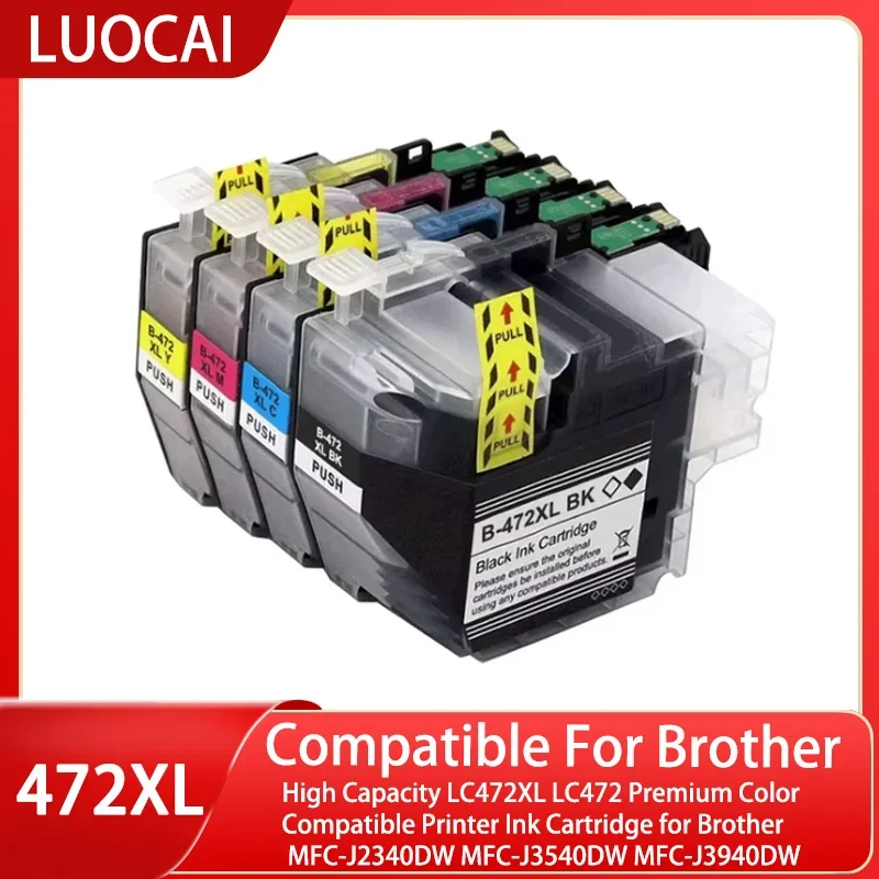 High Capacity LC472XL LC472 Premium Color Compatible Printer Ink Cartridge for Brother MFC-J2340DW MFC-J3540DW MFC-J3940DW