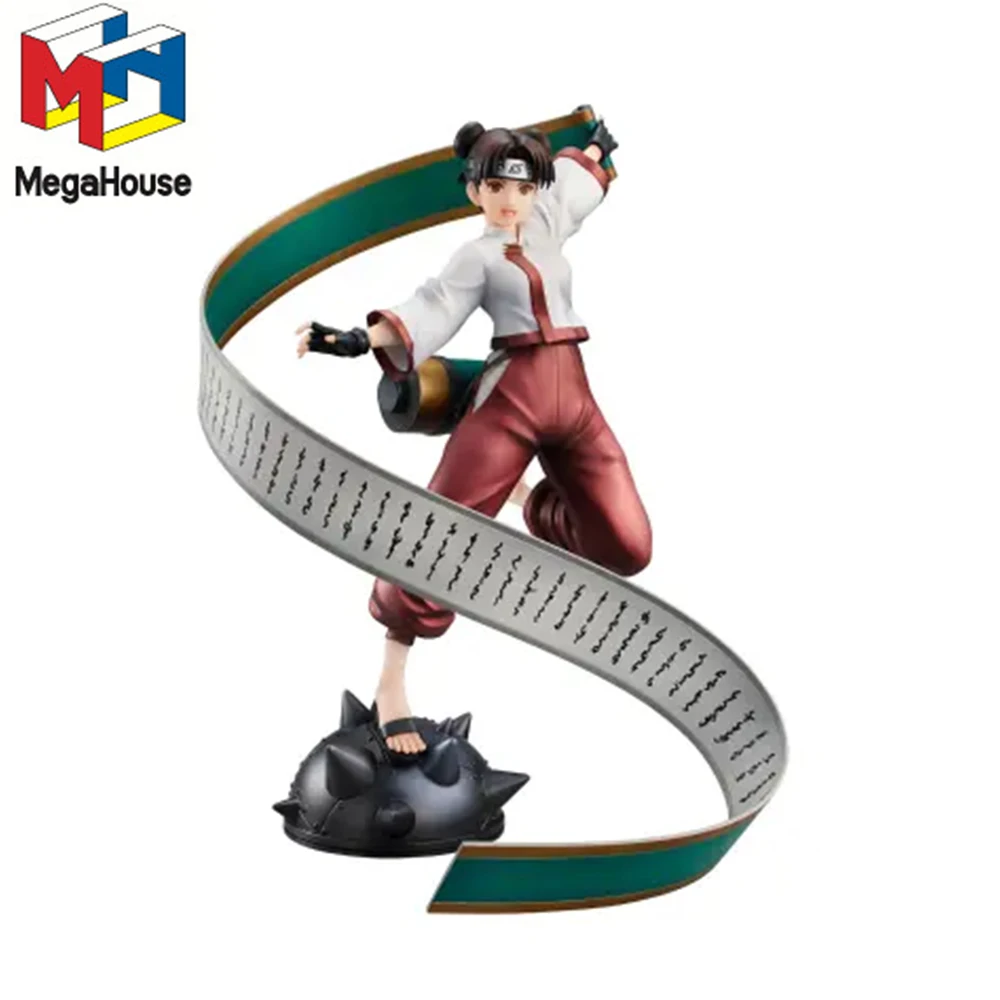 En Stock, Figura Coleccionable Original de MegaHouse, Tenten de PVC, 22 cm, Personaje de Anime, Juguete Decorativo de Escritorio, Regalos de Naruto