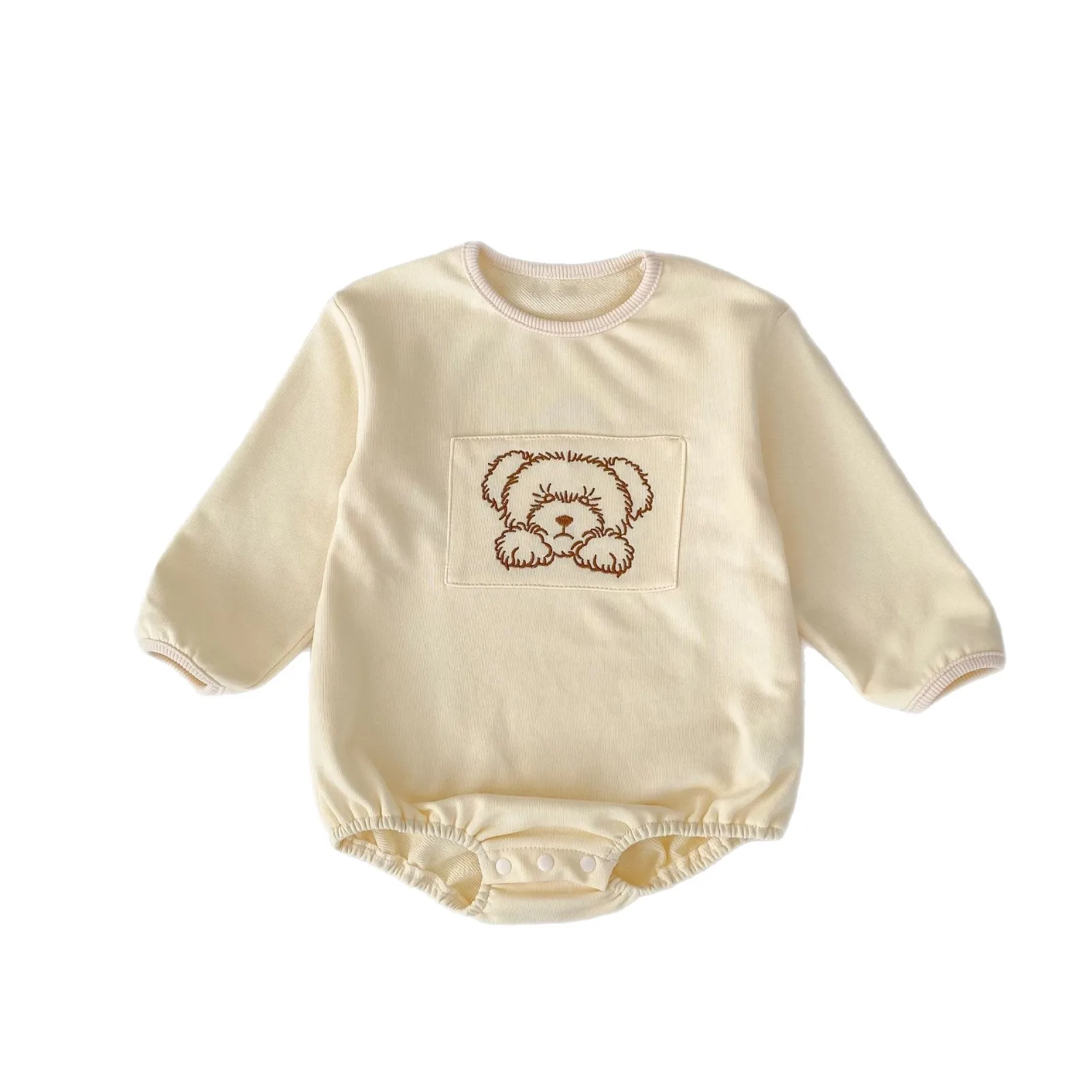 2025 الخريف جديد طفل طويل الأكمام ارتداءها لطيف الكرتون الوليد جمبسوت من القطن لصبي فتاة طفل الملابس 0-24 متر #6