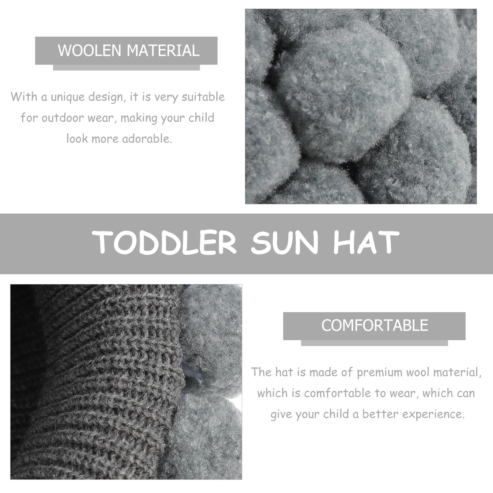 

Wool Baby Hat Creative Newborn Photo Cap Comfortable Stretchy Unisex Toddler Sun Hat Infant Beanie For Baby Shower