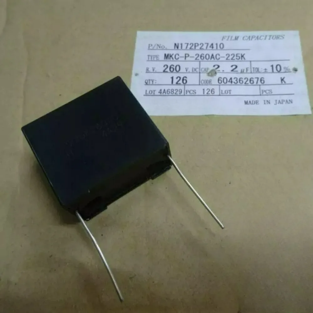

2.2uf 260vAC 2u2f 225 Brand New 33mm Motor Starting Capacitor / Fan Capacitor