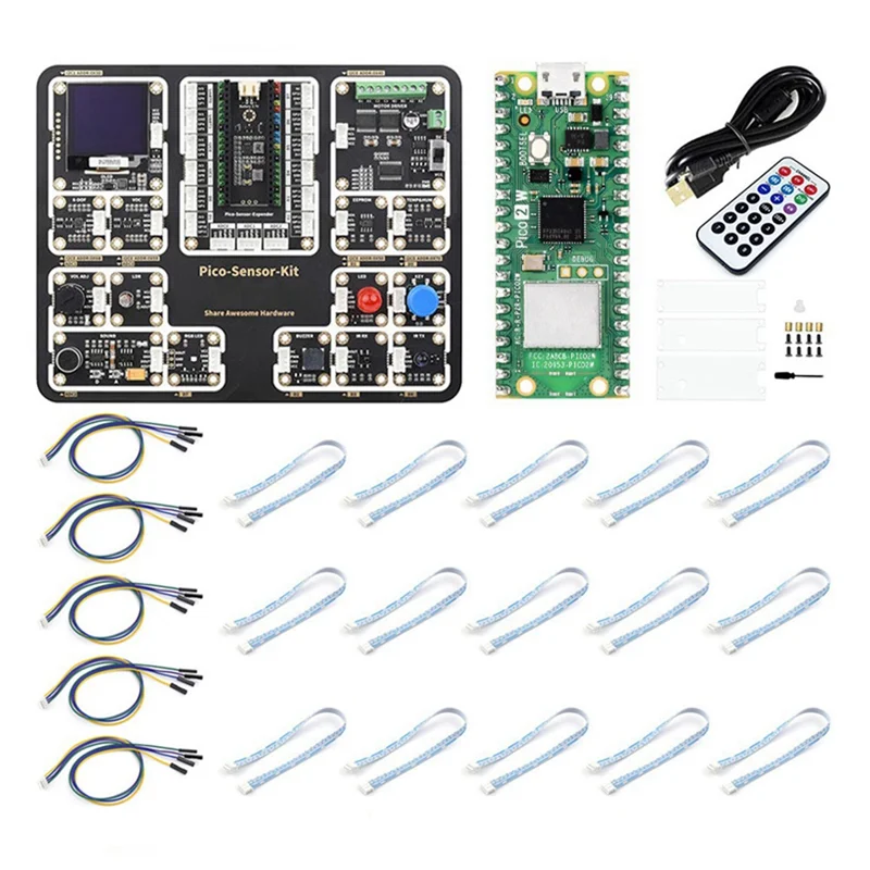 

Комплект датчиков Well Made-Pico 2 Вт для Raspberry Pi Pico 2 Вт, макетная плата микроконтроллера RP2350, чип поддерживает WIFI и Bluetooth