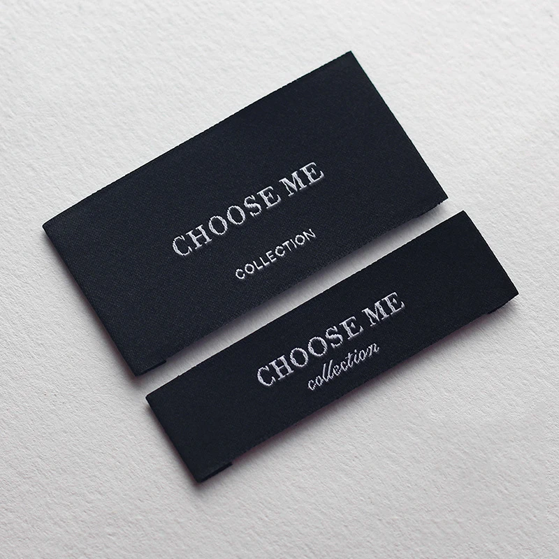 Custom Garment Labels Personalized Logo Washable Tags Emboridery Your Logo Clothes Accessories