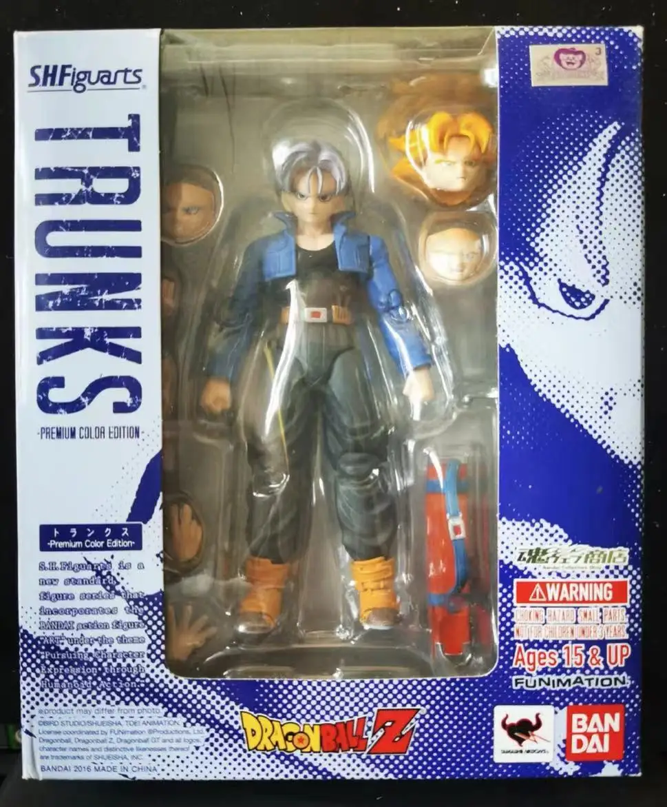 

100% Original Bandai Sh Figuarts Shf Dragon Ball Trunks 1.0 Action Figures Anime Model Toys Figura Pvc Gifts In Stock